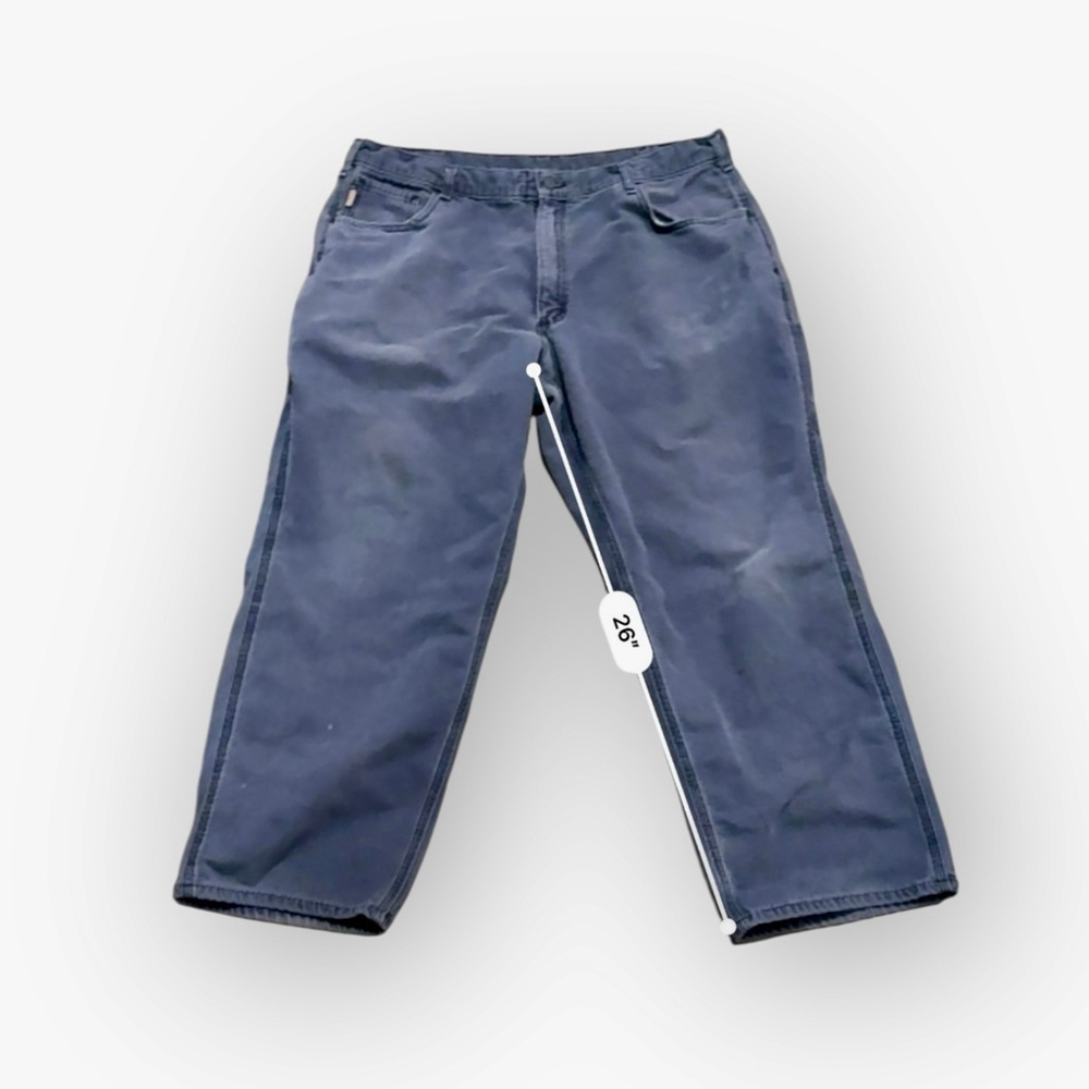 Carhartt FR Flame Resistant Work Pants Men’s 40x30 Original Fit Blue CAT 2​ - Picture 6 of 9